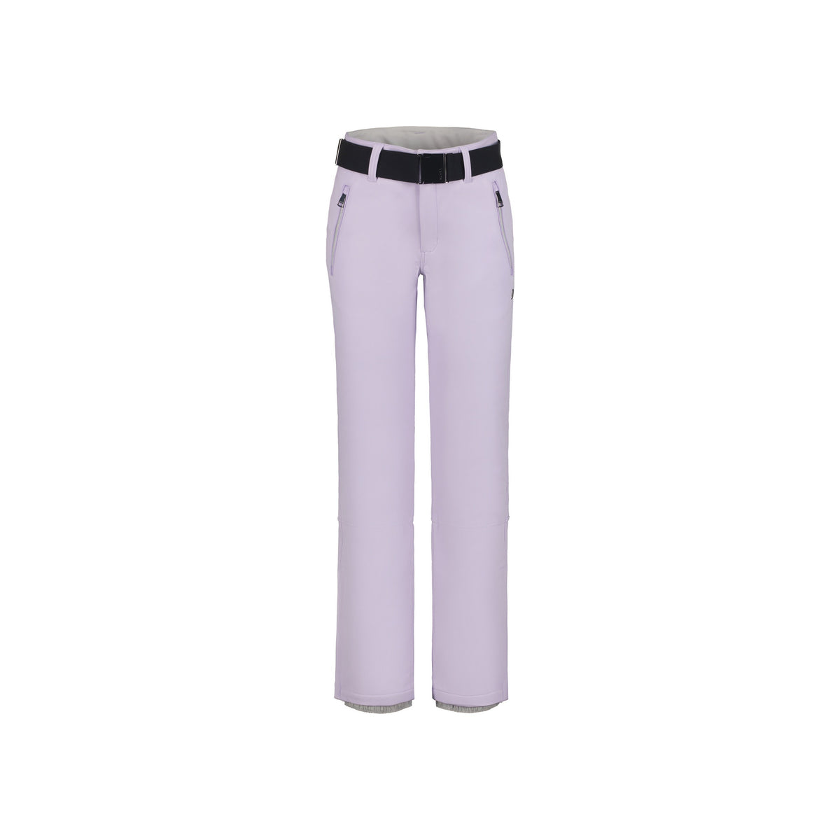 Lila rechte broek met hoge taille voor dames - elegante pantalon in pastelkleur