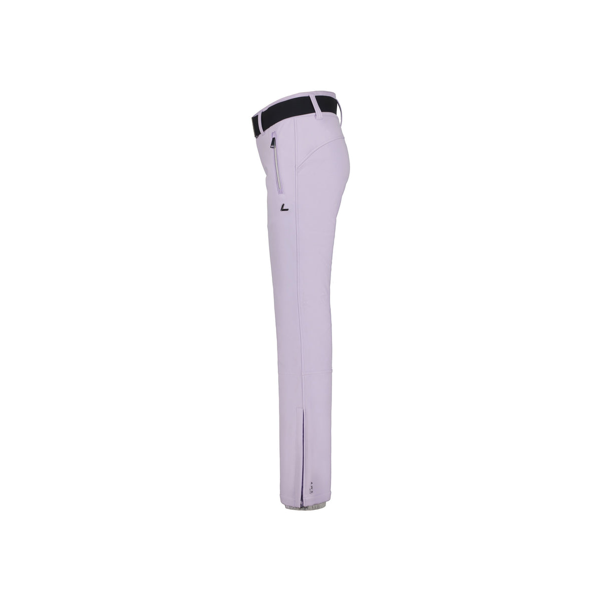 Lila dames broek met rechte pijpen en centrumstiksels, elegant en comfortabel
