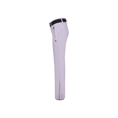 Lila dames broek met rechte pijpen en centrumstiksels, elegant en comfortabel