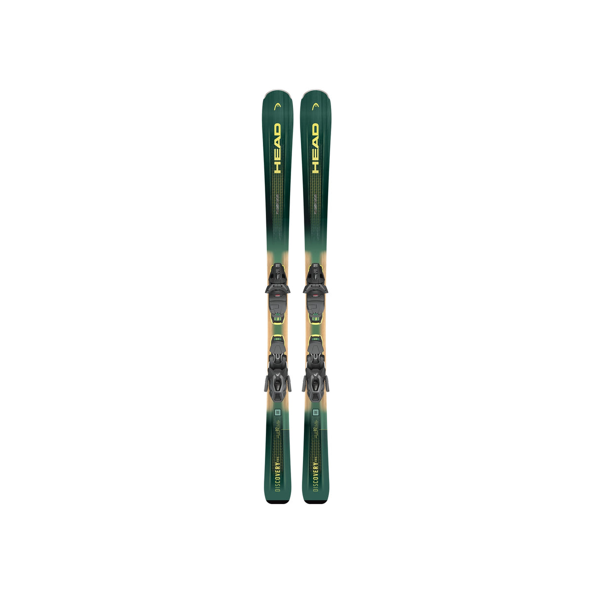 HEAD Supershape e-Titan ski's met bindingen - groene all-mountain ski's voor gevorderde skiërs
