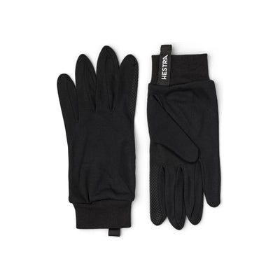 Zwarte touchscreen handschoenen met fleece voering, geschikt voor smartphones en tablets