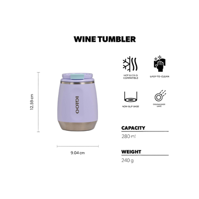 Igloo Wijnbeker 295ml - Lila