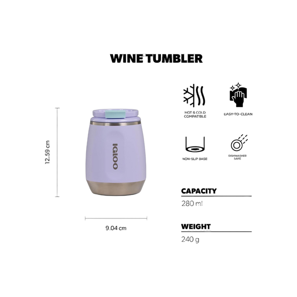 Igloo Wijnbeker 295ml - Lila