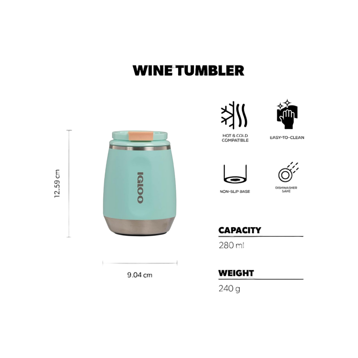Igloo Wjnbeker 295ml - Groen