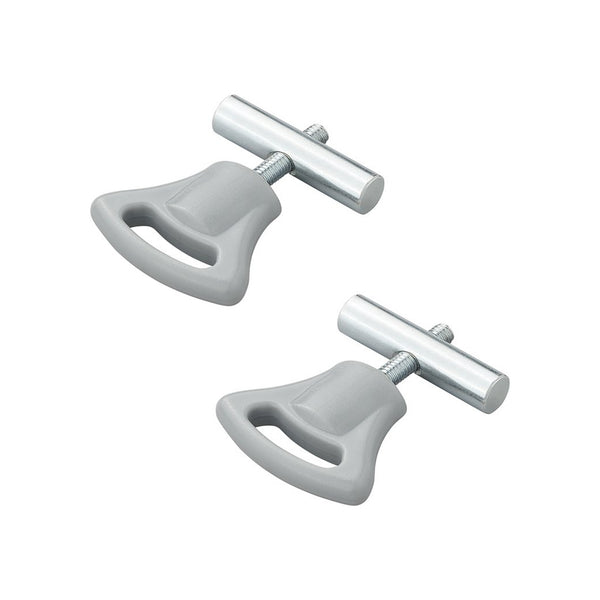 Eindstop met kunststof knop voor tentrail 8-10mm - set van 2 stuks