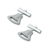 Eindstop met kunststof knop voor tentrail 8-10mm - set van 2 stuks