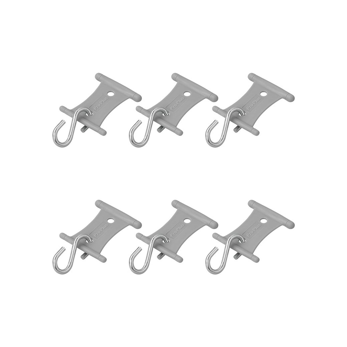 Hanger met S-haak voor tentrail 5/6mm en 7/8mm - set van 6 stuks