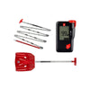 Lawine-veiligheidsset met opvouwbare schep, sonde en piepser voor wintersport en backcountry skiën