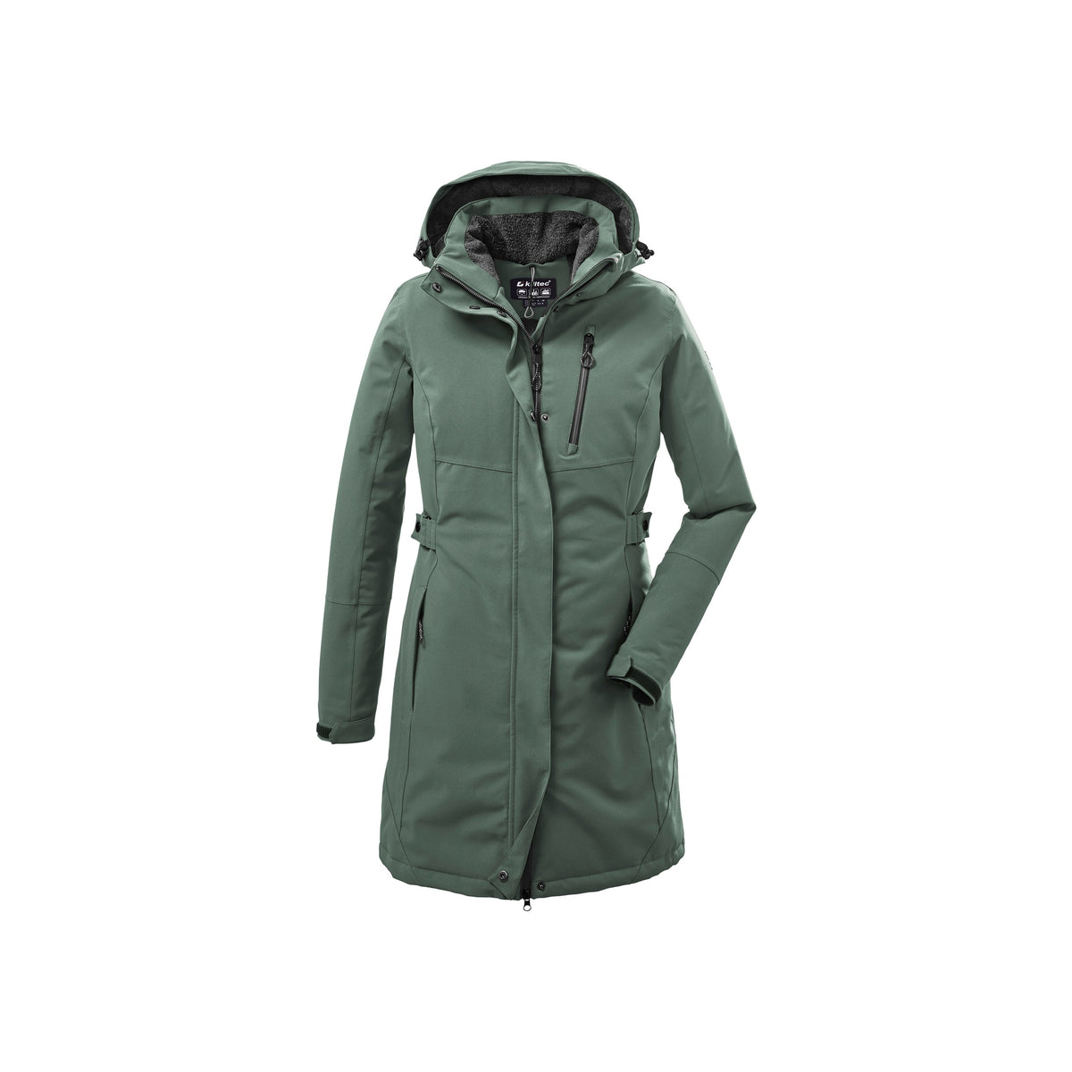 Killtec KOW 165 Womens Parka — Green-Grey