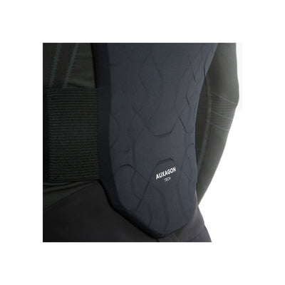 Aragon rugbeschermer met foam padding en elastische band voor motorrijders, zwart