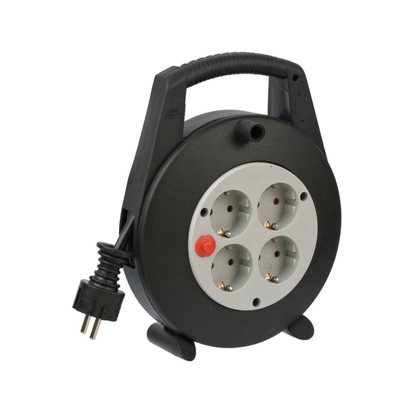Brennenstuhl Vario Line kabelhaspel 4-voudig zwart/lichtgrijs 5m