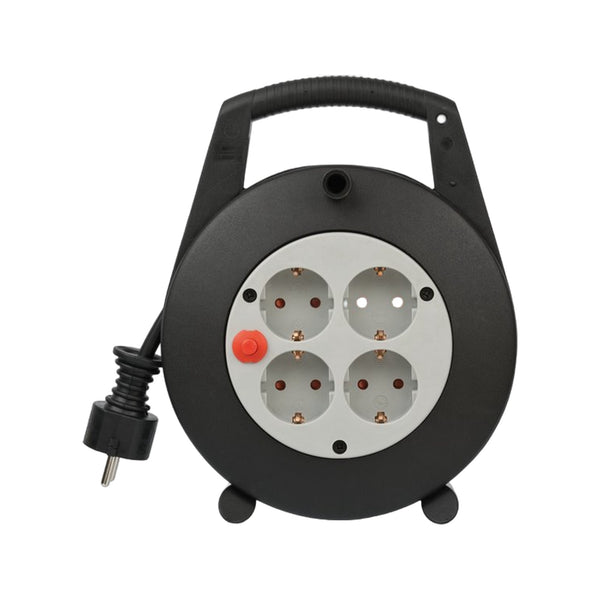 Brennenstuhl Vario Line kabelhaspel 4-voudig zwart/lichtgrijs 5m
