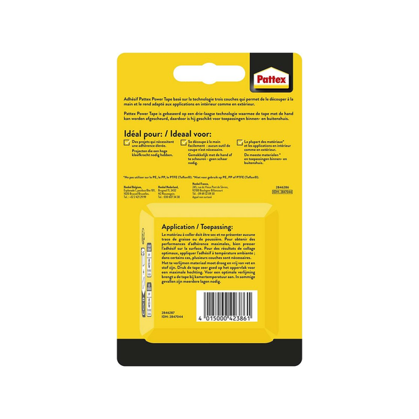 Pattex Power Tape zwart rol 5mtr