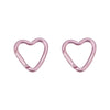 Munkees Mini Heart Carabiner 2 pcs - pink - 3,8 cm