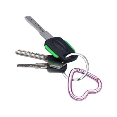Munkees Mini Heart Carabiner 2 pcs - pink - 3,8 cm
