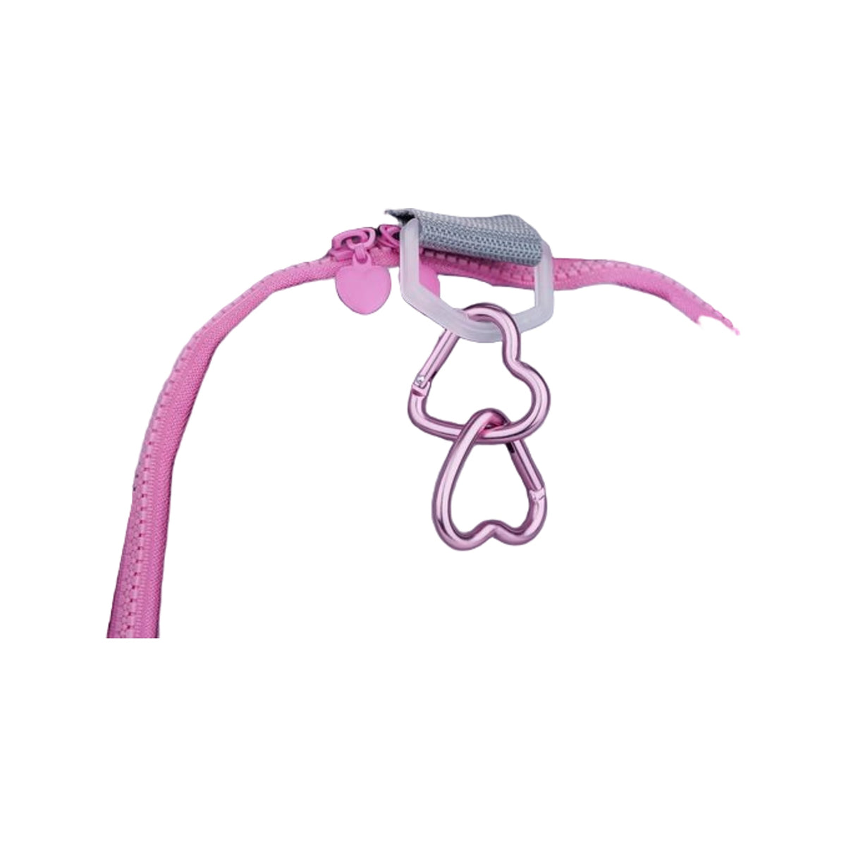 Munkees Mini Heart Carabiner 2 pcs - pink - 3,8 cm