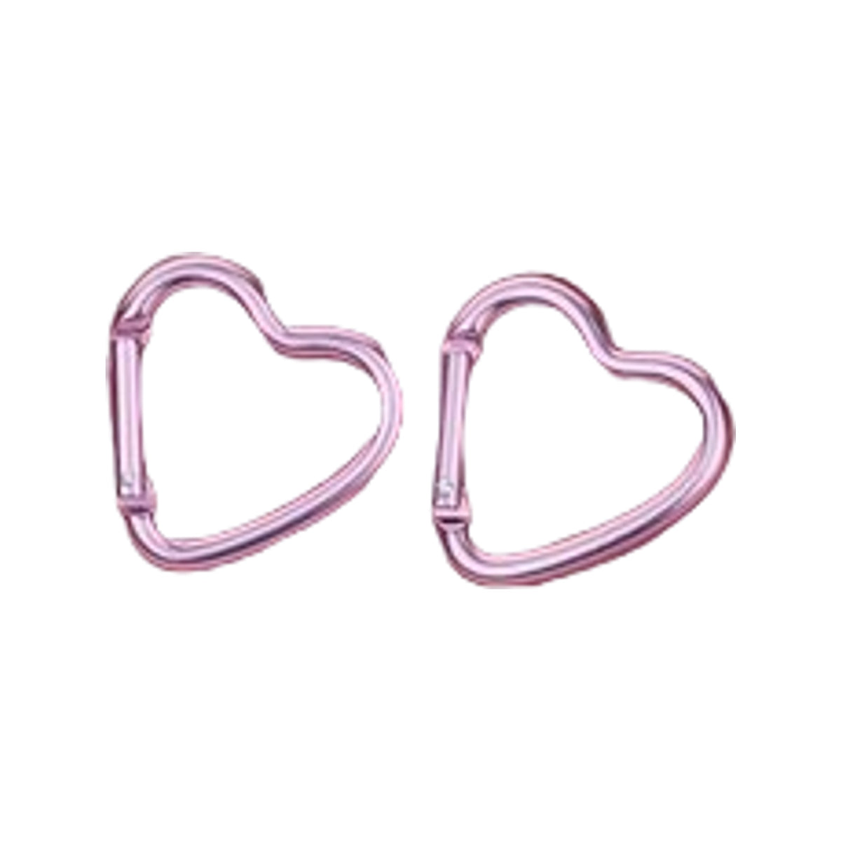 Munkees Mini Heart Carabiner 2 pcs - pink - 3,8 cm