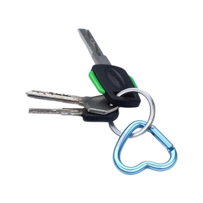 Munkees Mini Heart Carabiner 2 pcs - blue - 3,8 cm