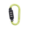 Munkees Combination Lock Carabiner D-Shape - black/ green