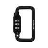 Munkees Combination Lock Carabiner SQUARE - black/ green