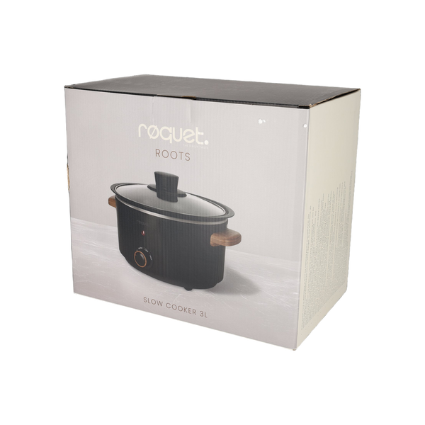 RØQUET Slowcooker 3L Roots Zwart