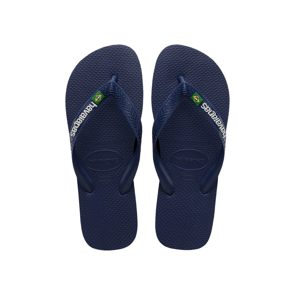 Havaianas Brasil Logo — Black/Black