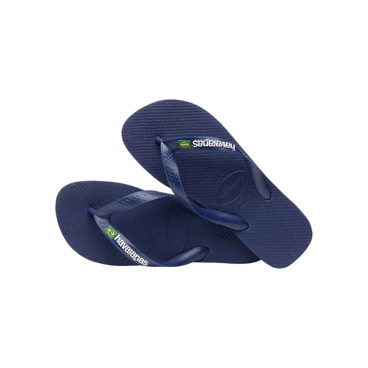 Havaianas Brasil Logo — Black/Black
