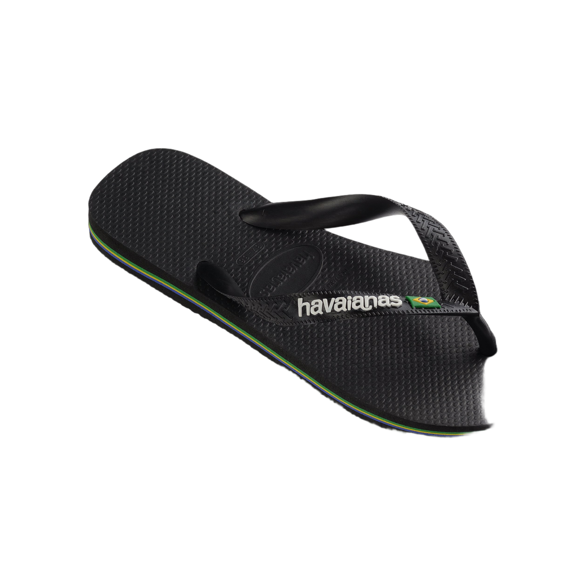 Havaianas Brasil Logo — Black/Black