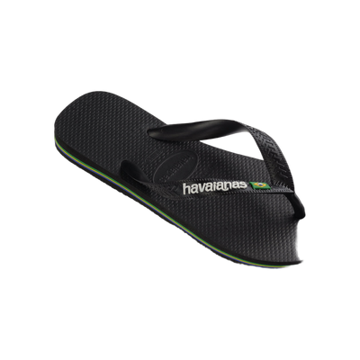 Havaianas Brasil Logo — Black/Black