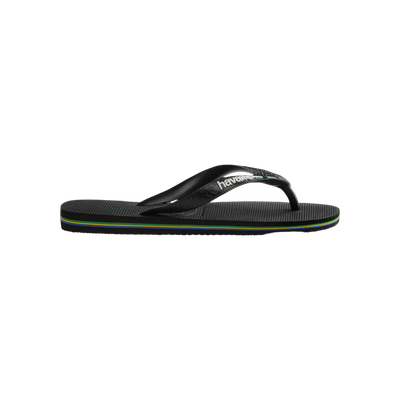 Havaianas Brasil Logo — Black/Black