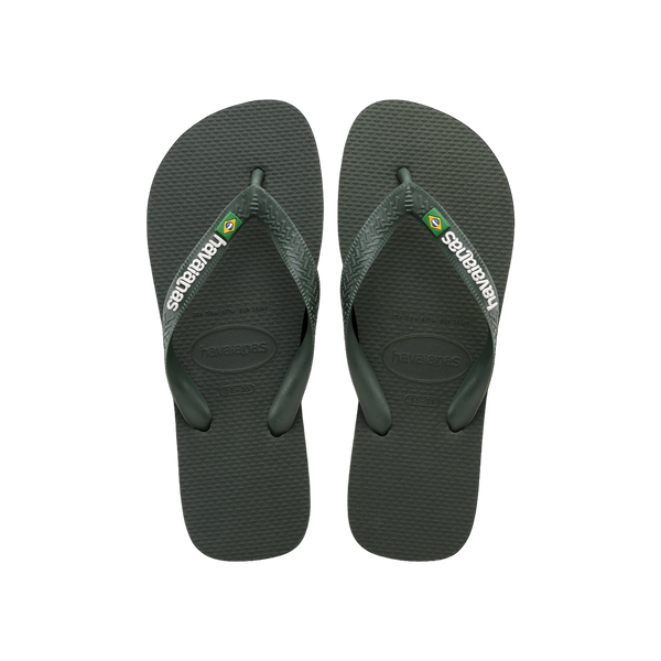 Havaianas Brasil Logo — Black/Black