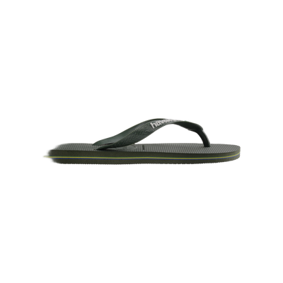 Havaianas Brasil Logo — Green Olive/Green Olive