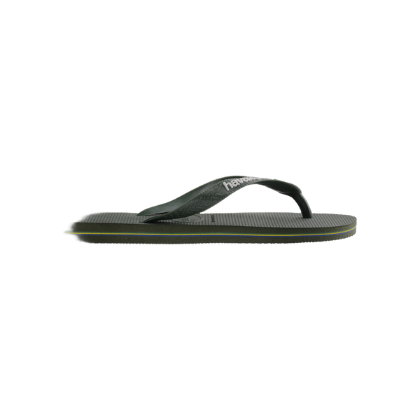 Havaianas Brasil Logo — Green Olive/Green Olive