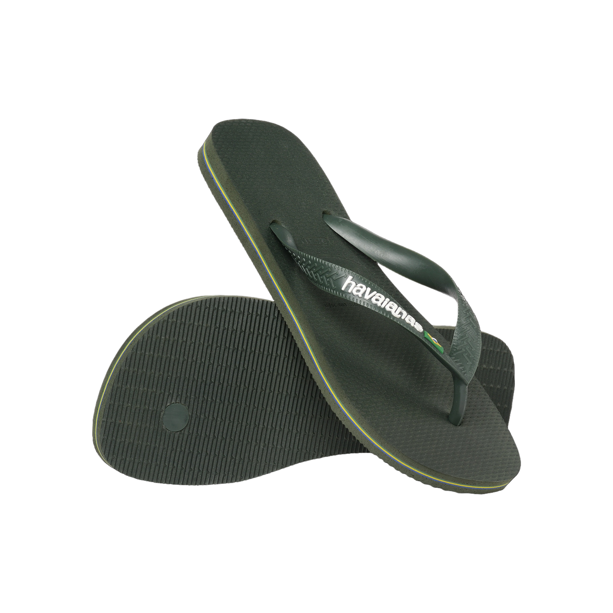 Havaianas Brasil Logo — Black/Black