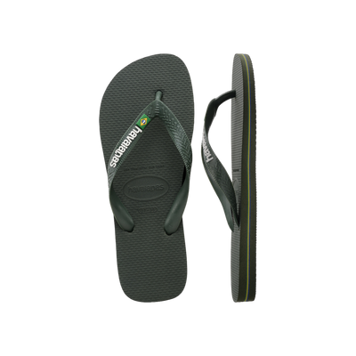 Havaianas Brasil Logo — Black/Black