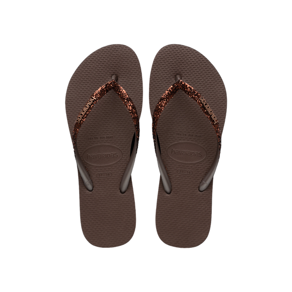 Havaianas Slim Glitter II  — Dark Brown