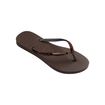 Havaianas Slim Glitter II  — Dark Brown