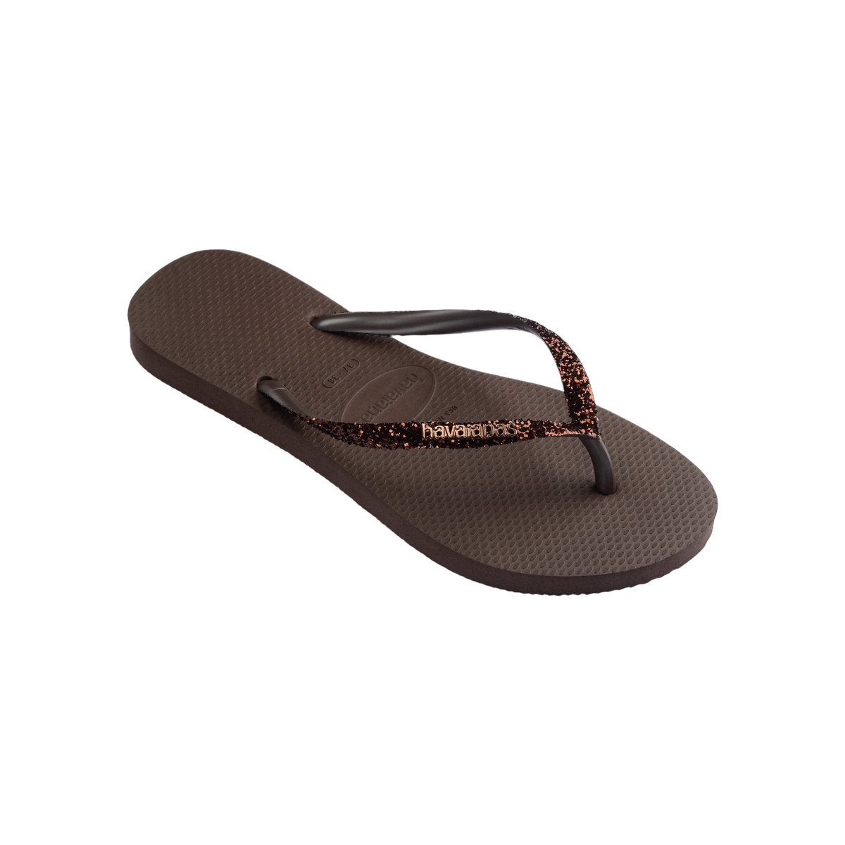 Havaianas Slim Glitter II  — Dark Brown