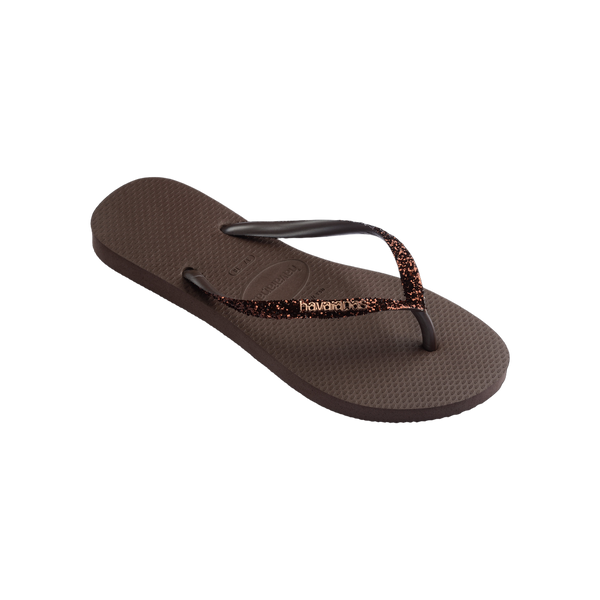 Havaianas Slim Glitter II  — Dark Brown