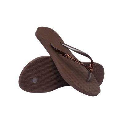 Havaianas Slim Glitter II  — Dark Brown