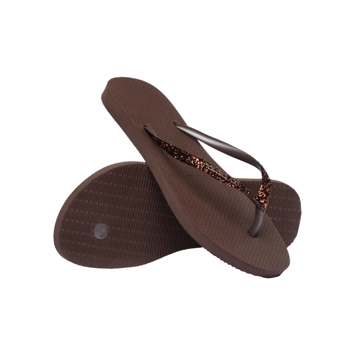 Havaianas Slim Glitter II  — Dark Brown