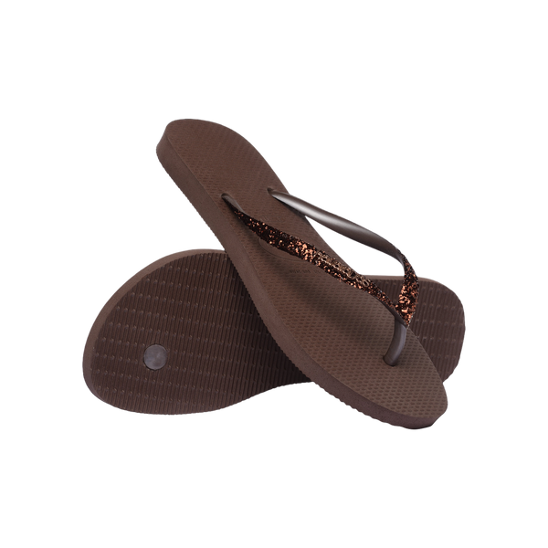 Havaianas Slim Glitter II  — Dark Brown