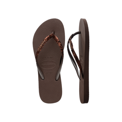 Havaianas Slim Glitter II  — Dark Brown