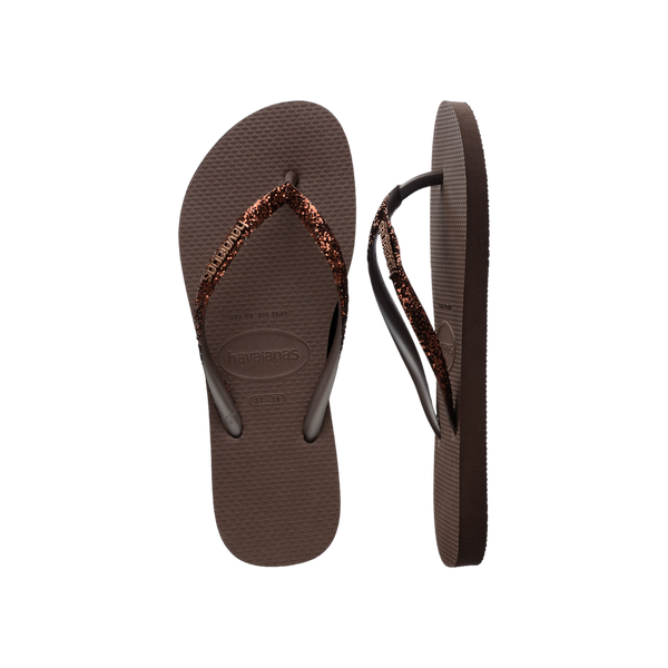 Havaianas Slim Glitter II  — Dark Brown