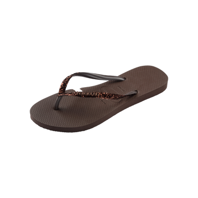 Havaianas Slim Glitter II  — Dark Brown