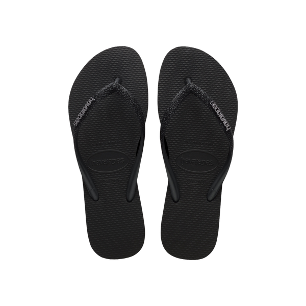 Havaianas Slim Glitter II  — Black/Black