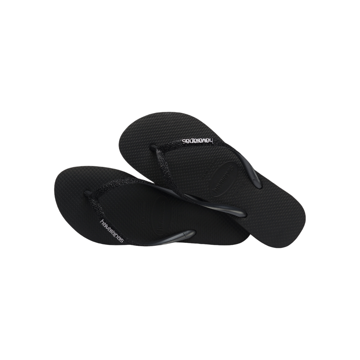 Havaianas Slim Glitter II  — Black/Black