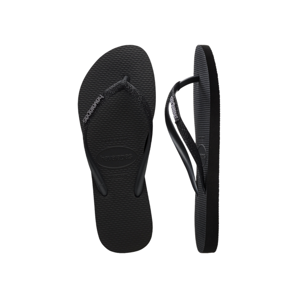 Havaianas Slim Glitter II  — Black/Black