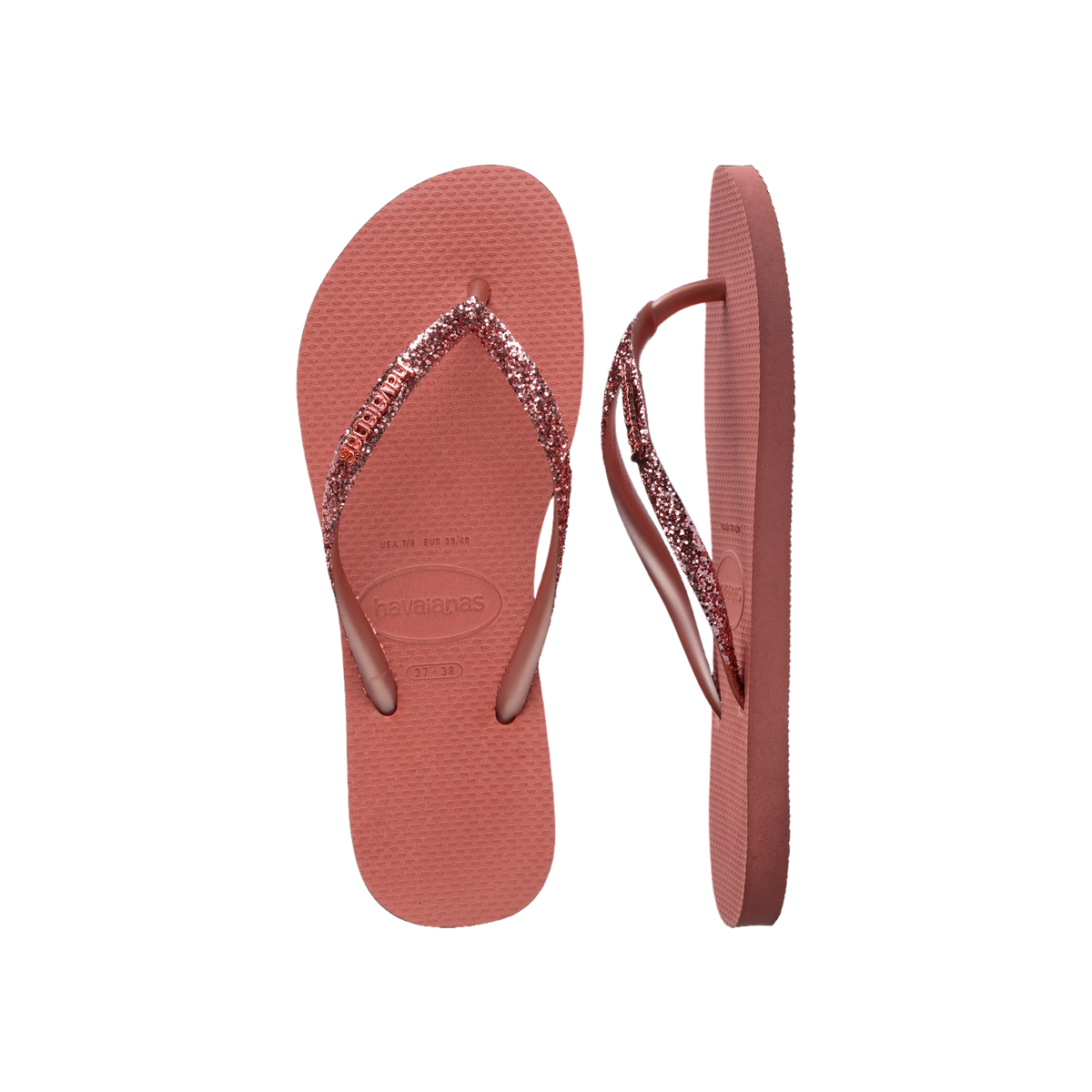 Havaianas Slim Glitter II  — Canyon Clay