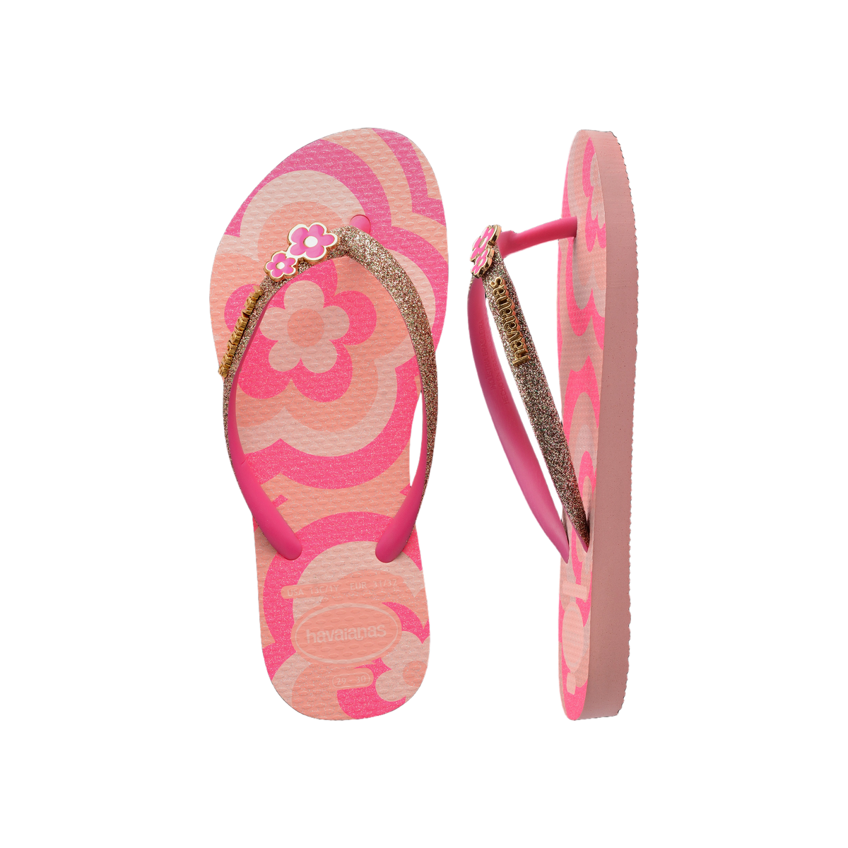 Havaianas Kids Slim Glitter II — Blossom/Pink Flux